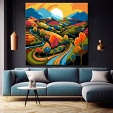 Landschaft Malen nach Zahlen